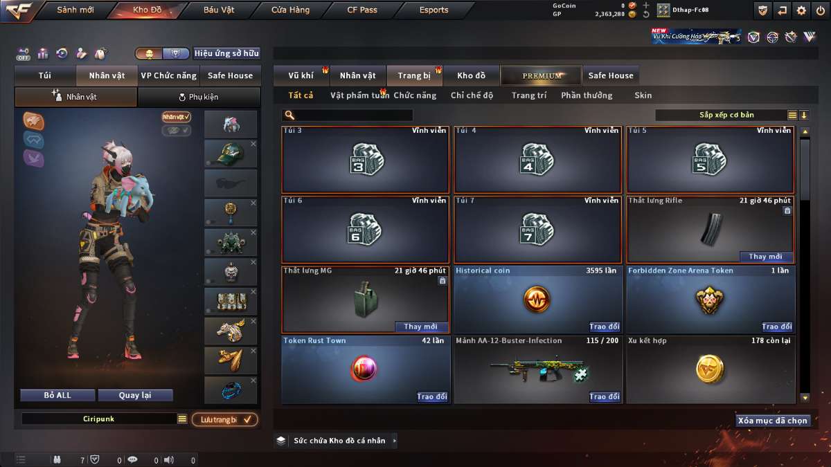 shop acc cf uy tin gia re